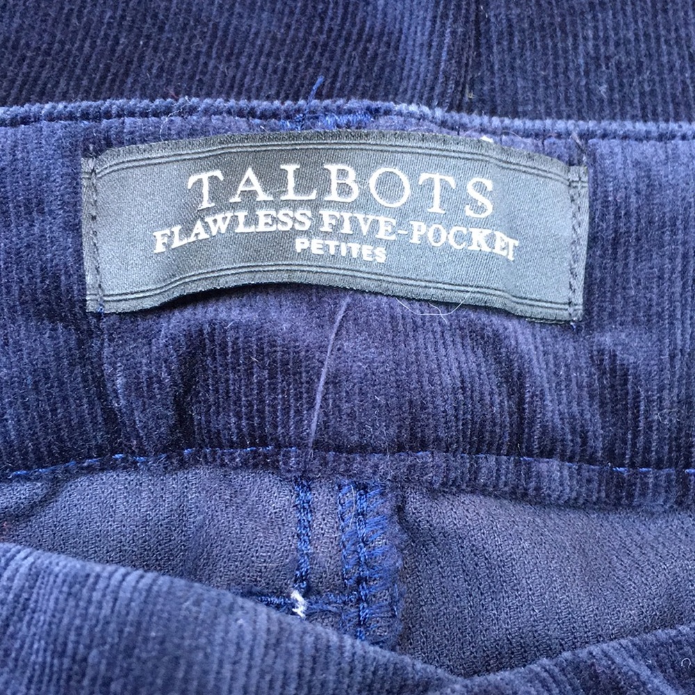 Talbots corduroy pants with fringe